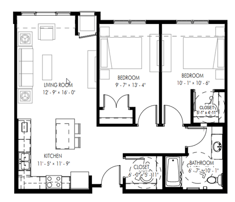 2 Bedroom  at Trail Pointe Ridge, Eden Prairie